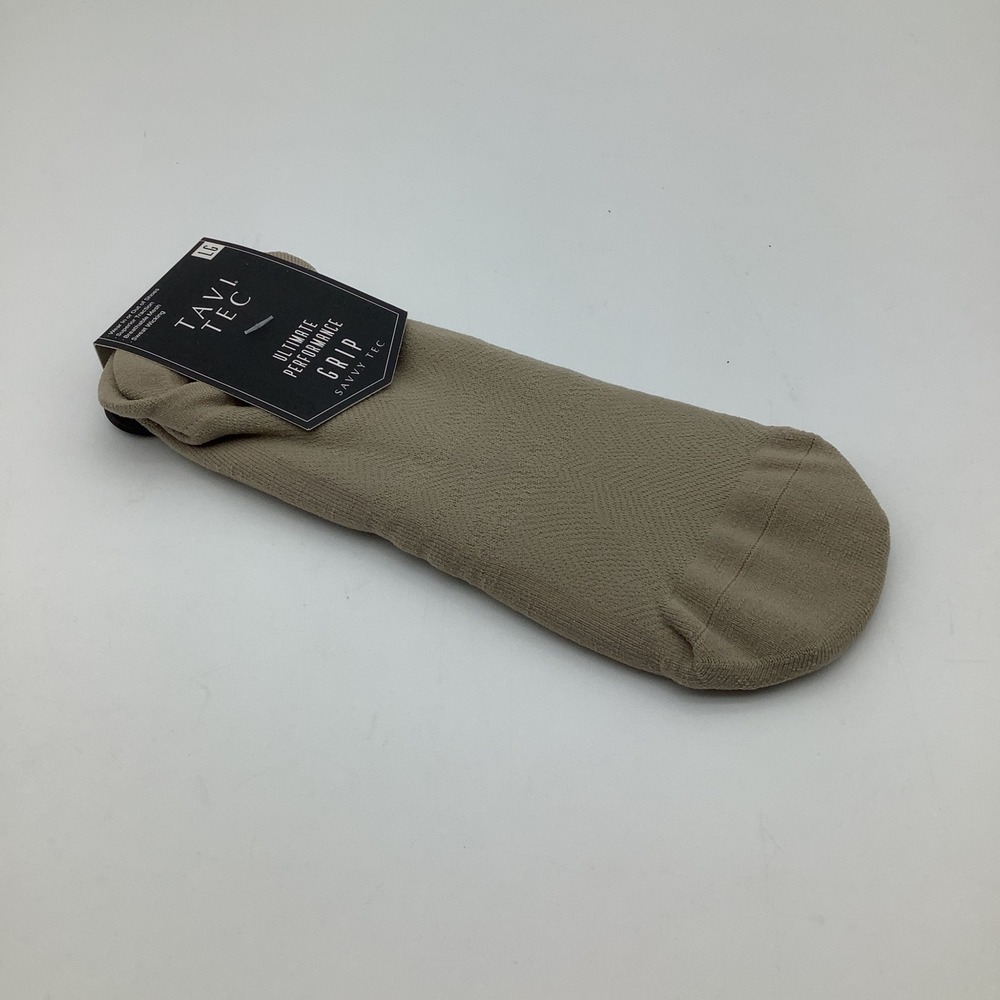 Tavi Tec Savvy Tec Ultimate Performance Grip Socks Shitake‎ Tan Size Large New